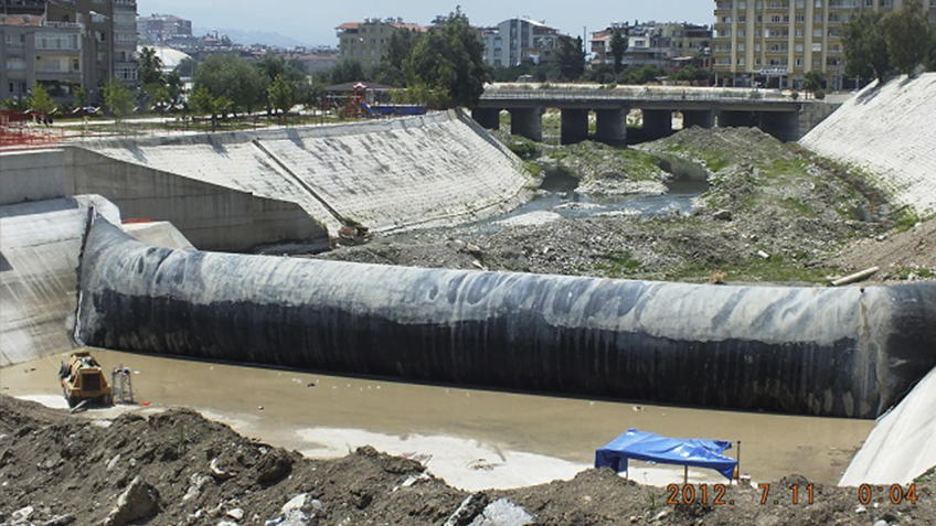 , Lastik Set, Rubber Dam, Lastik Savak Asi Nehri,Antakya