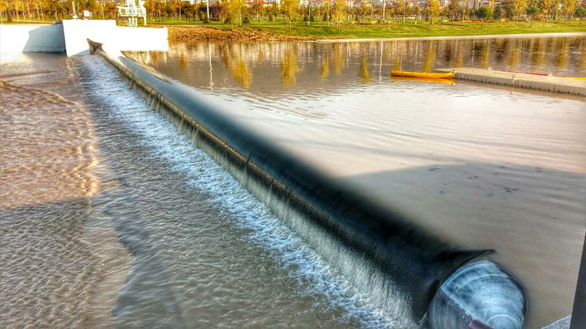 Lastik set, lastik savak, rubber dam, hidrodinamik burgu